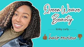 Queen Weave Beauty Kinky Curly Review | Taty'S Topics