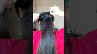 1 Min Low Ponytail Hairstyle For School/College Girls|Using One Rubber Band#Shorts#Youtubeshorts