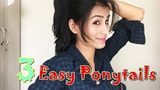 Three Easy Ponytails For College Or School Girls