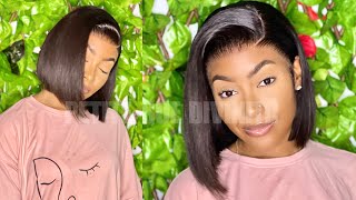 Sleekest & Neatest 10" Swiss Lace Front  Bob! Ft. My First Wig | Petite-Sue Divinitii