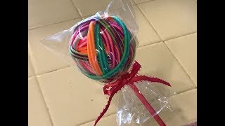 How To Make A Lollipop Ponytail Holder! Simple Craft Tutorial/Diy.