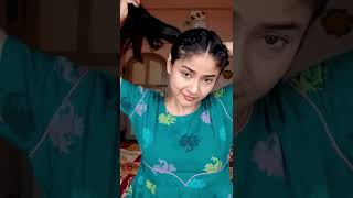 Cute Hairstyle For School/College Girls|Summer Hairstyle#Shorts#Youtubeshorts#Ytshorts#Hairstyle