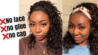 No Glue, No Lace, No Cap| Headband Wig| Julia Hair| Super Affordable