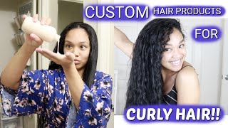 My Curly Hair Routine With Custom Shampoo And Conditioner