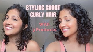 Simple Curly Hair Routine For Short Curly Transitioning Hair