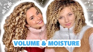 How We Achieve Volume & Moisture In The Winter (Curly Hair Routine)