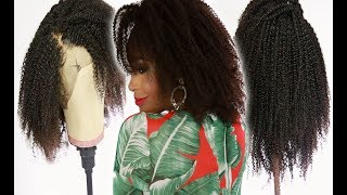 Wow! The Most Realistic Afro American Kinky Curly Hair Texture! 360 Lace Wig Ft Afsister Hair