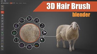Blender 3.0 Add-On Tutorial | 3D Hair Brush | Vfx Grace