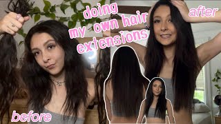 How I Do My Own Hair Extensions At Home! *I-Link Micro Bead Extensions*