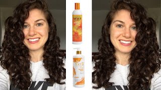Cantu Review|Curly Hair Routine| Curly Girl Method