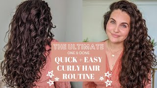 The Ultimate Quick + Easy Wavy/ Curly Hair Routine With One Styling Product