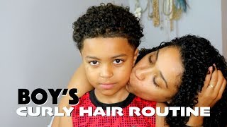 Boys Curly Hair Routine