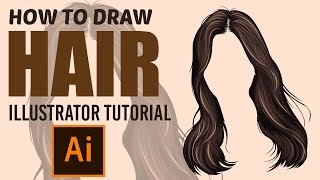 How To Draw A Vector Hair | Step By Step Tutorial In Adobe Illustrator