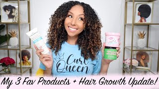 My 3 Favorite Curly Hair Products + 30 Day Hair Growth Update! | Biancareneetoday
