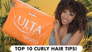 Top 10 Tips For Curly Hair! My Fav Ulta Beauty Products! | Biancareneetoday