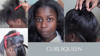 How To Install Tape-Ins On Natural Hair | Detailed Tutorial | Ft Curlsqueen