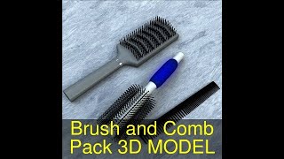 3D Model Of Brush And Comb Pack Review