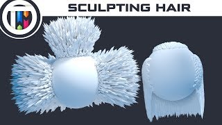 Blender Tutorial - How To Sculpt Hair With Blender'S Comb Tool