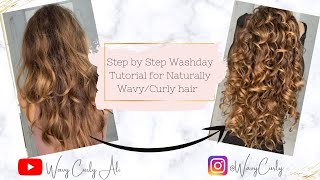 How To Wash And Style Naturally Wavy/Curly Hair