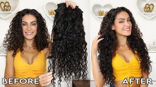 *Honest* Bel-Hair Clip-In Curly Hair Extensions Review | Alya Amsden