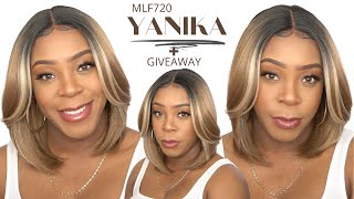 Bobbi Boss Synthetic Hair Hd Lace Front Wig - Mlf720 Yanika +Giveaway --/Wigtypes.Com