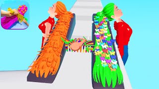 Brush Hair Game Max Level Hair ‍♀️ Gameplay All Levels Walkthrough Ios Android New Game 3D
