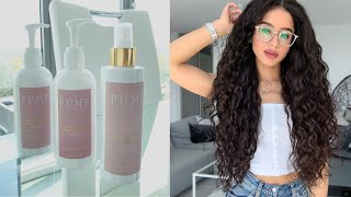  Wavy & Curly Wash/Styling Routine With Pump Hair Care Products | By Alyssarxs