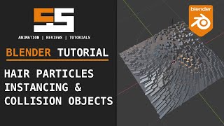 Utilize Blender Hair Particles With Instancing And Add A Collision Object