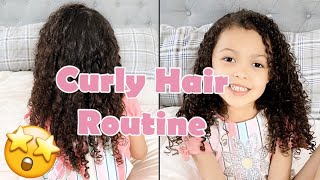 Curly Hair Routine| Biracial Hair Care| Kid Friendly