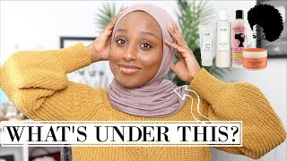 My Curly Hair Care Routine & Journey! ...Hijabi Edition Lol | Aysha Harun