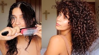 How To Define Curls With The Denman Brush | Defined Curly Hair Routine Hack | Jayme Jo