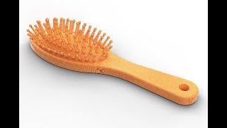 How To Make Hairbrush In Solidworks.
