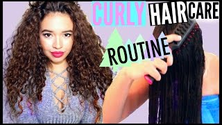 Everyday Curly Hair Care Routine | Winter Moisturization Jordeecakes Jay