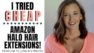 Cheap Amazon Hair Extensions - Vesunny Halo Hair Review