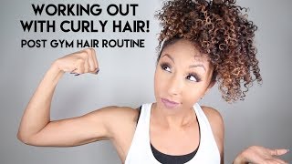 Working Out With Curly Hair! Post Gym Hair Routine | Biancareneetoday