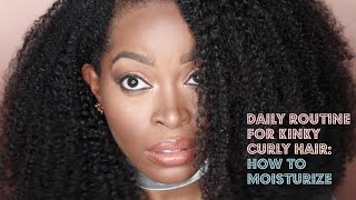How To Maintain And Moisturize Kinky Curly Natural Textured Hair: Hergivenhair Coily U Part Wig