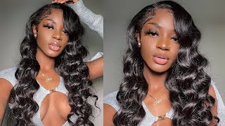 Super Natural & Easy *Detailed* Side Part Hd Lace Wig Install Ft Unice Hair