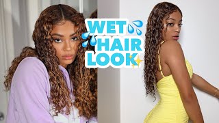 The ‘Wet Hair Look’ On Curly Hair Tutorial! | Jasmeannnn
