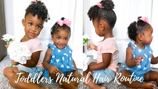 How I Get My Babies Kinky Curly Hair Moisturized Defined & Shiny | Natural Hair Routine For Toddlers