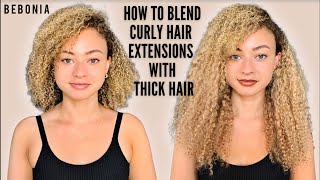 How To Blend Curly Hair Extensions With Thick Hair