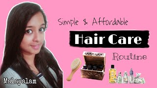 Affordable Hair Care Routine || Control Hair Fall At Home || മലയാളം || Pournami Sreejith