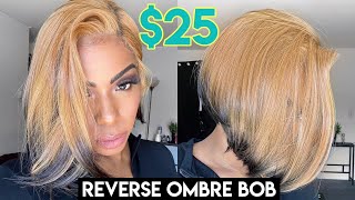 I'Ve Been Bamboozled!  $25 Reverse Ombre Blonde To Black Hd Lace Wig! Sensationnel Vice Unit 3