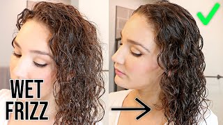 Wet Frizz Curly Routine | How To Get Rid Of Wet Frizz Part 2