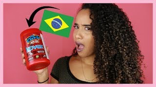American Tries Brazilian Curly Hair Product!!!