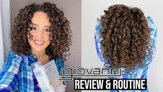 Trying Giovanni Curly Products For The First Time  Routine & Review On High Porosity Hair
