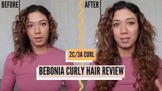 Bebonia Curly Hair Extensions Review | Loose Curl Texture (2C/3A Spiral)