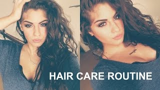 Curly/Wavy Hair Care Routine+Tips♡|Nazaninxox