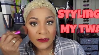 How To  Style Short Bleach Blonde Curly Hair With Natural Hair  Care Products