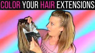 Coloring Hair Extensions | Match Your Hair Extensions To Your Hair Color