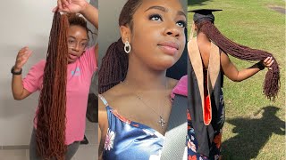 Extra Long Microloc Ponytail | Style My Hair With Me!